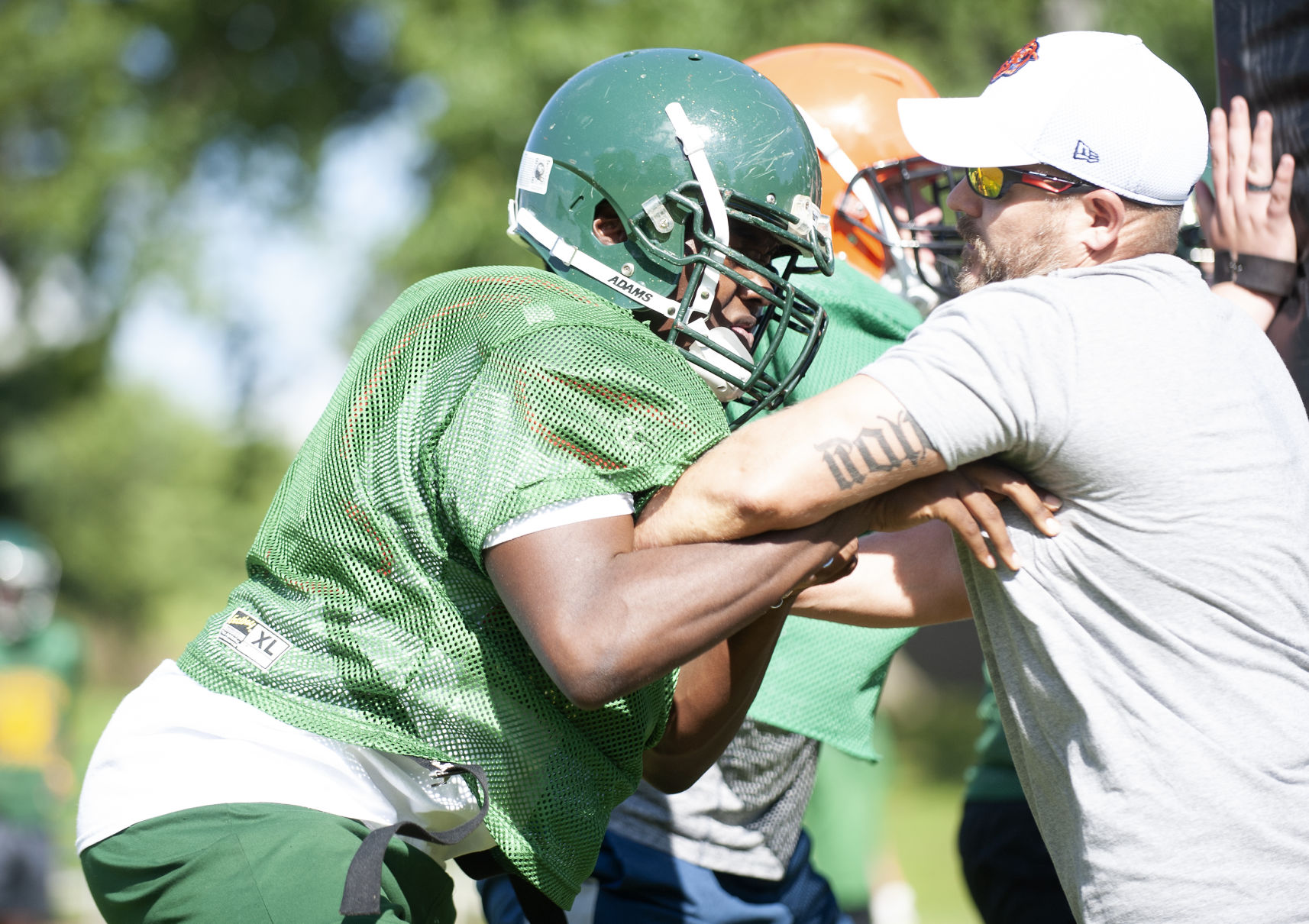 Metro-East Lutheran High School football practice